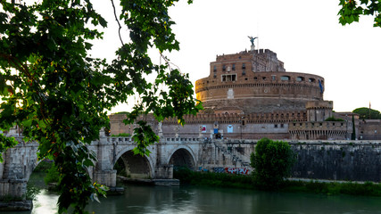 Castel Sant'Angelo and Ponte Sant'Angelo. Rome