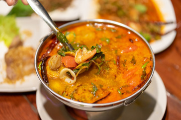 Tom Yum Goong,Thai Food in hot pot