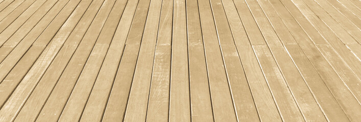 Wood floor texture background in natural light yellow creme cream beige brown color