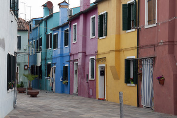 Fototapeta na wymiar case colorate di burano
