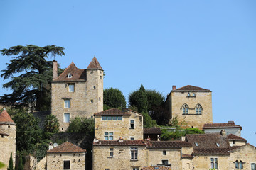 Fototapeta na wymiar Vue sur le Village médiéval