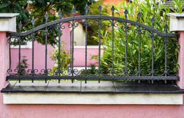 wrought iron fence