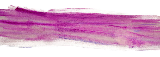 Watercolor pink strip with paper texture, watercolor hand drawing multilayer. Bar, band horizontal element background for design, greeting card, web design and printing.