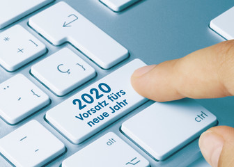 Fototapeta premium 2020 Vorsatz fürs neue Jahr.