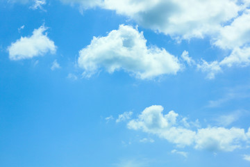 Obraz na płótnie Canvas blue sky with clouds over the sea, wallpapers, seascape, background
