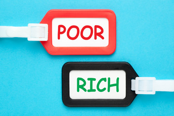 Poor Rich Concept