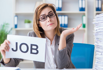 Businesswoman working in the office