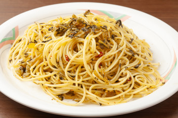高菜のスパゲッティ