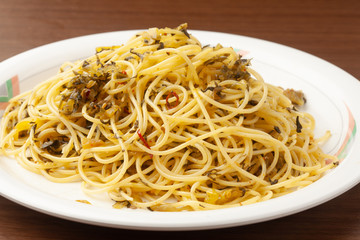 高菜のスパゲッティ
