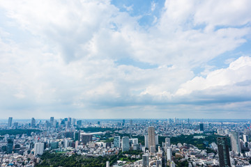 Fototapeta premium Pejzaż Tokio Panoramę miasta Tokio, Japonia.