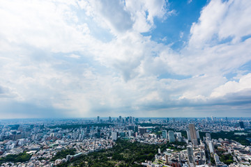 Fototapeta premium Pejzaż Tokio Panoramę miasta Tokio, Japonia.
