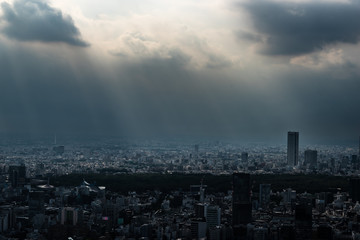 神秘的な東京の空　Mystical Tokyo Sky