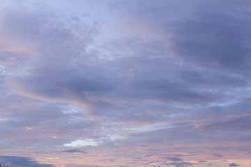 Naklejka na ściany i meble pastel tones of sky sunset maybe clouds clouds pink purple lavender picture