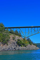 Naklejka premium The Deception Pass bridge to Whidbey Island, Washington