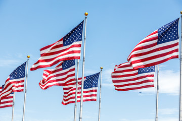 USA Flag waving