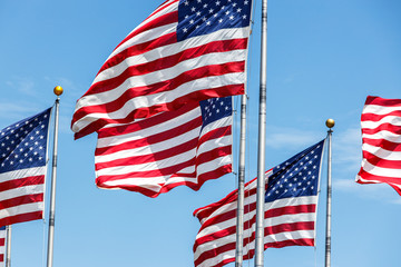 USA Flag waving