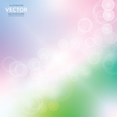 Abstract colorful circle bokeh and blur background vector