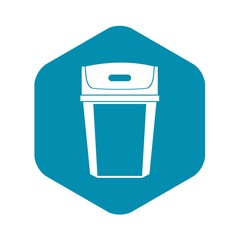 Big trashcan icon. Simple illustration of big trashcan vector icon for web