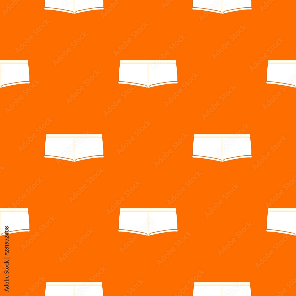 Poster underpants pattern vector orange for any web design best