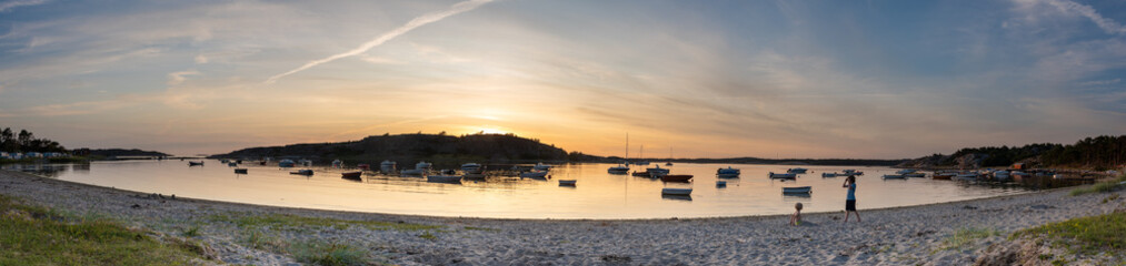 Sunset at the west coast of Sweden