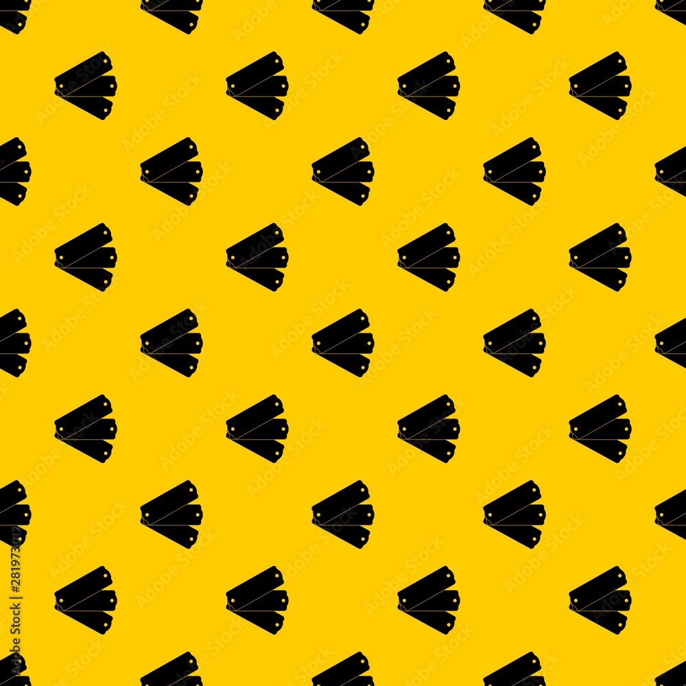 Poster three tags pattern seamless vector repeat geometric yellow for any design