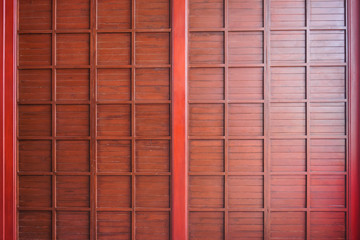 Traditional wood of japan style,texture of Japanese wood Shoji,Interior decoration Japanese style wooden house