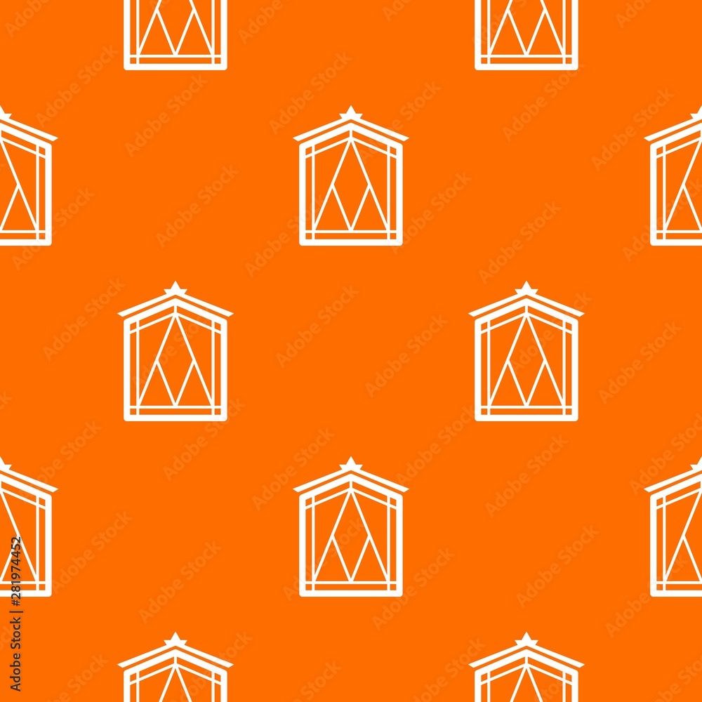Poster fairy window frame pattern vector orange for any web design best