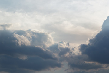 Dark clouds, soft focus