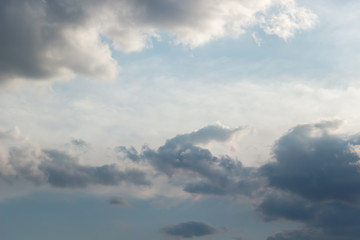 Dark clouds, soft focus