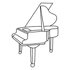 Musical instrument grand piano.