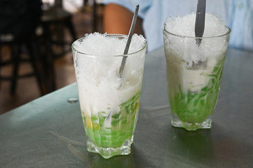  Cendol, ice sweet dessert, Chinatown, Bangkok, Thailand 