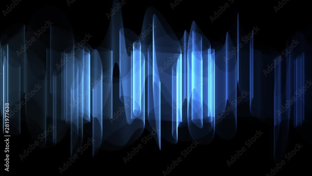 Poster abstract animated background simulating the effect of the northern lights