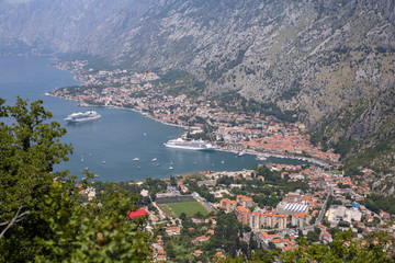 Mountains in Montenegro in Boka Kotorska surrounding area