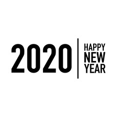 happy new year modern digital banner vector