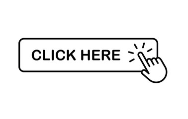Click here button with hand clicking icon