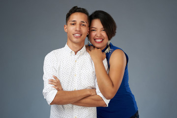 Portrait of young latin couple