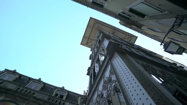 Steel Iron Struture Old Building Europe Classic Architecture Elevator Slowmo