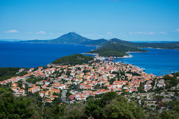 Fototapeta premium Panoramic view to the Losinj island, Croatia