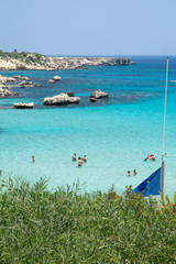 Cyprus konnos Bay beach, blue lagoon
