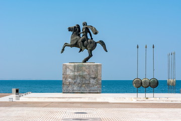 Monument of Alexander the Great in Thessaloniki, Greece