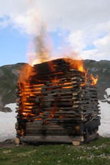 Johannisfeuer am Nebelhorn