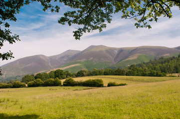 Obraz premium Skiddaw mountain. Hot summer day.