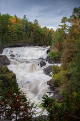 small milky waterfall