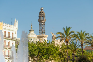 Cityscape of central Valencia, the third-largest city in Spain