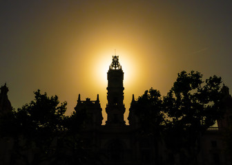 Cityscape of central Valencia, the third-largest city in Spain