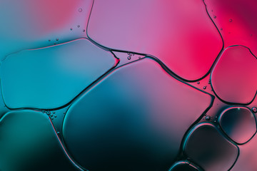 Artsy Neon Purple Texture Bubble Blue - pink