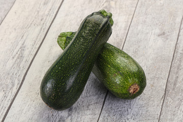 Raw ripe zucchini