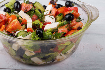 Fresh vegetables greek salad