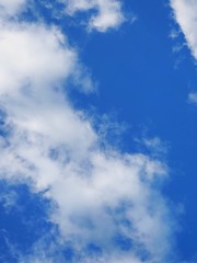 blue sky with white clouds