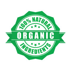 Organic eco food, greenstamp. 100% eco natural organic food stamp. Certified high quality eco organic natural food stamp.